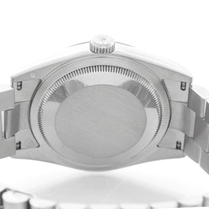 Rolex Day-Date President 18K White Gold Silver Diamond Dial Watch 118239