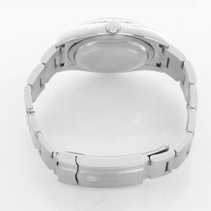 Rolex Oyster Perpetual Stainless Steel Silver Dial Watch 116000