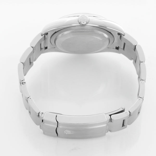 Rolex Oyster Perpetual Stainless Steel Silver Dial Watch 116000