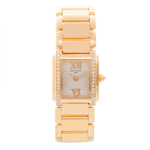 Patek Philippe Twenty-4 Ladies 18k Rose Gold Watch 4908/11R