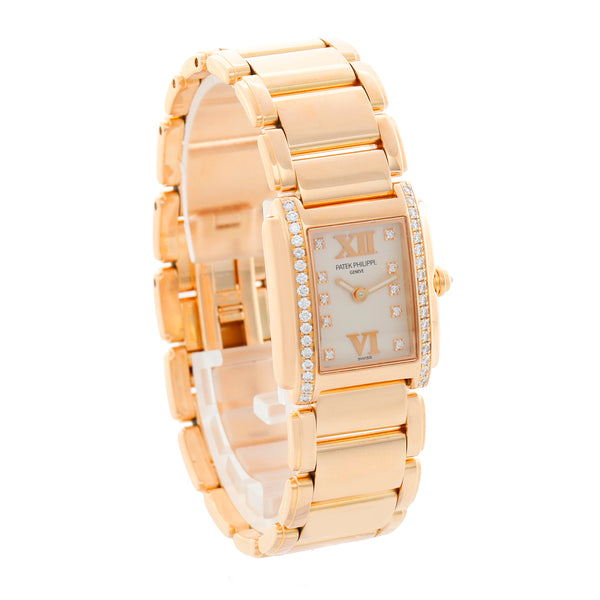 Patek Philippe Twenty-4 Ladies 18k Rose Gold Watch 4908/11R
