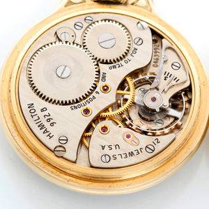 Hamilton 992B Railroad 14K Gold Filled Pocket Watch