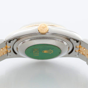 Rolex Datejust 18K Yellow Gold Champagne Dial Watch 16233