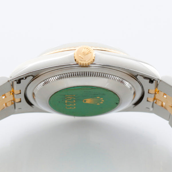 Rolex Datejust 18K Yellow Gold Champagne Dial Watch 16233