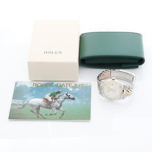 Rolex Datejust 2-Tone Diamond Dial Watch 16233