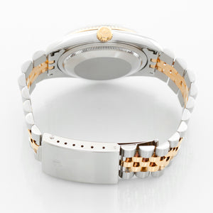 Rolex Datejust 2-Tone Diamond Dial Watch 16233