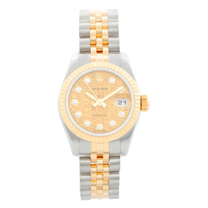Rolex Datejust 2-Tone Champagne Dial Watch 179173