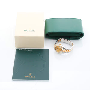 Rolex Datejust 2-Tone Champagne Dial Watch 179173