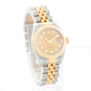 Rolex Datejust 2-Tone Champagne Dial Watch 179173