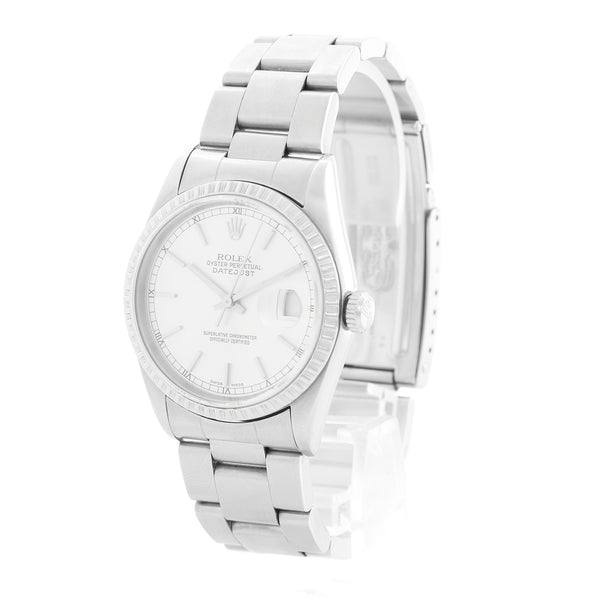 Rolex Datejust Stainless Steel Silver Dial Watch 16220