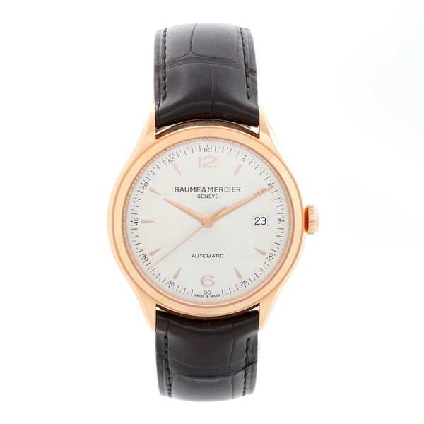 Baume & Mercier Clifton 18K Rose Gold Mens Watch Ref. 65719