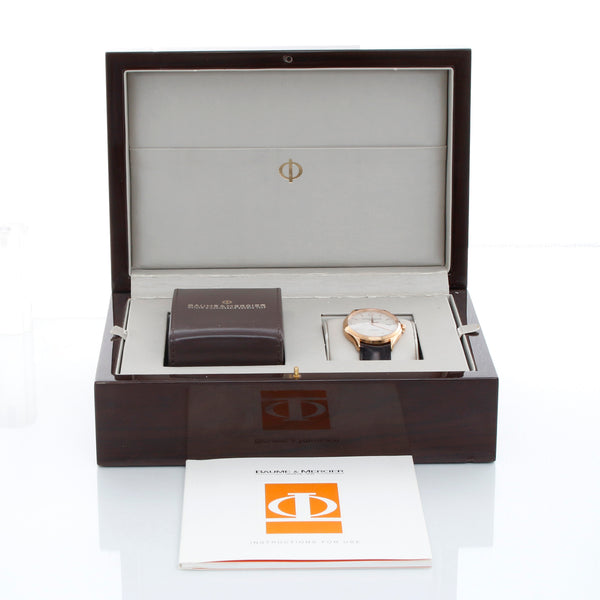 Baume & Mercier Clifton 18K Rose Gold Mens Watch Ref. 65719