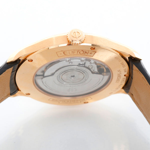 Baume & Mercier Clifton 18K Rose Gold Mens Watch Ref. 65719