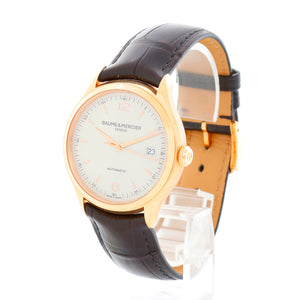 Baume & Mercier Clifton 18K Rose Gold Mens Watch Ref. 65719