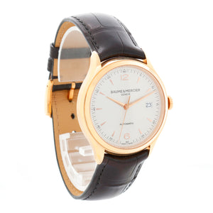 Baume & Mercier Clifton 18K Rose Gold Mens Watch Ref. 65719