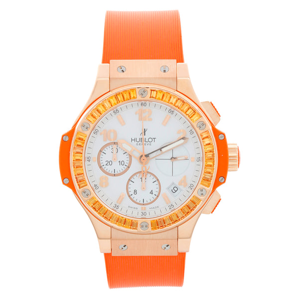 Hublot Big Bang Tutti Frutti Chrono 18K Rose Gold Orange Watch 341.PO.2010.LR.1906