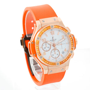 Hublot Big Bang Tutti Frutti Chrono 18K Rose Gold Orange Watch 341.PO.2010.LR.1906