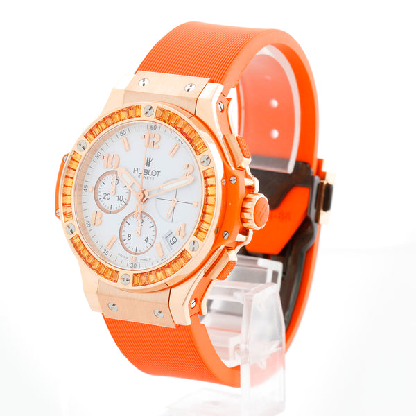 Hublot Big Bang Tutti Frutti Chrono 18K Rose Gold Orange Watch 341.PO.2010.LR.1906