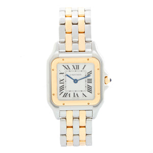 New Style Cartier Panthere 2-Tone 2-Row Medium Watch W2PN0007