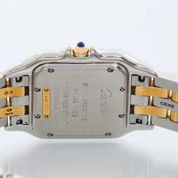 New Style Cartier Panthere 2-Tone 2-Row Medium Watch W2PN0007