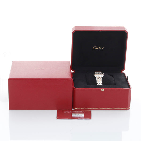 New Style Cartier Panthere 2-Tone 2-Row Medium Watch W2PN0007