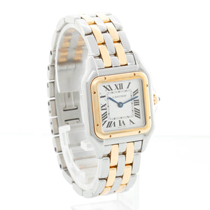New Style Cartier Panthere 2-Tone 2-Row Medium Watch W2PN0007
