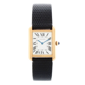 Mens Cartier Tank Solo Yellow Gold Watch 2743 W1018755