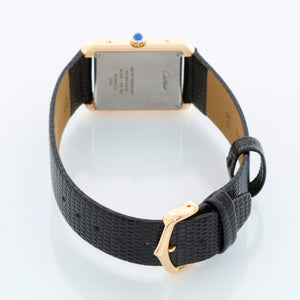 Mens Cartier Tank Solo Yellow Gold Watch 2743 W1018755