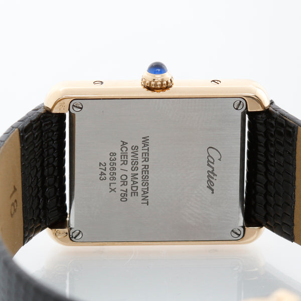 Mens Cartier Tank Solo Yellow Gold Watch 2743 W1018755