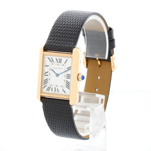 Mens Cartier Tank Solo Yellow Gold Watch 2743 W1018755