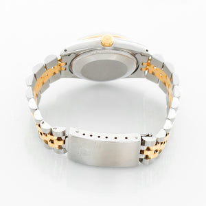 Rolex Datejust 18K Yellow Gold White Dial Watch 68273