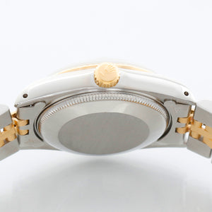 Rolex Datejust 18K Yellow Gold White Dial Watch 68273