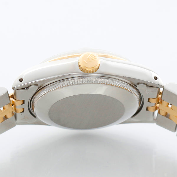 Rolex Datejust 18K Yellow Gold White Dial Watch 68273