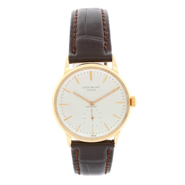 Patek Philippe & Co. Ref 3425 Somazzi Retailed Vintage 18K Gold Automatic Watch