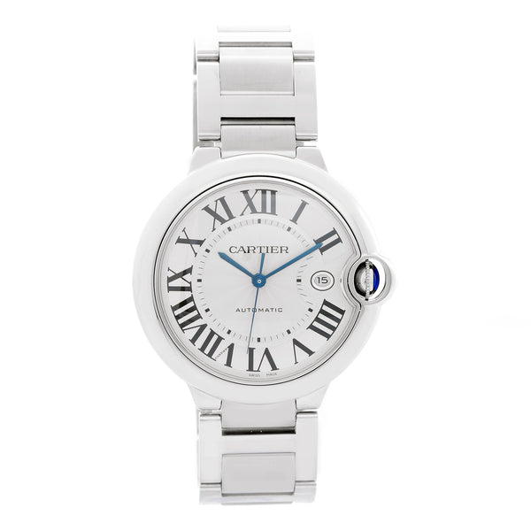 Cartier Ballon Bleu Men's 42mm Stainless Steel Automatic Watch W69012Z4 3765