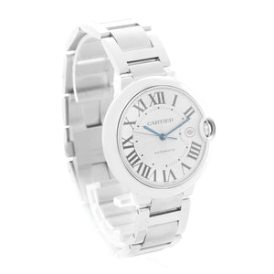 Cartier Ballon Bleu Men's 42mm Stainless Steel Automatic Watch W69012Z4 3765
