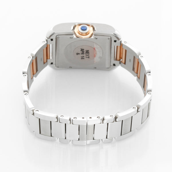 Cartier Tank Anglaise Stainless Steel and 18k Rose Gold Large Watch W5310007 3511
