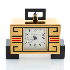Cartier Art Deco "cubist" Pendulette Desk Clock W0100014