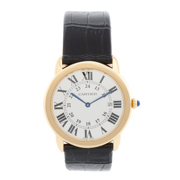 Cartier Ronde Solo de Cartier 18K Yellow Gold and Stainless Steel Watch W6700455