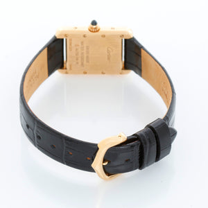 Cartier Tank 18k Yellow Gold Ladies Watch on Leather Band W1529856 2442