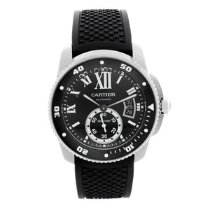 Calibre de Diver Cartier Men's Stainless Steel Watch W7100056 3729