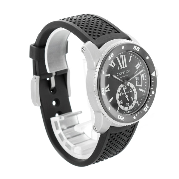 Calibre de Diver Cartier Men's Stainless Steel Watch W7100056 3729