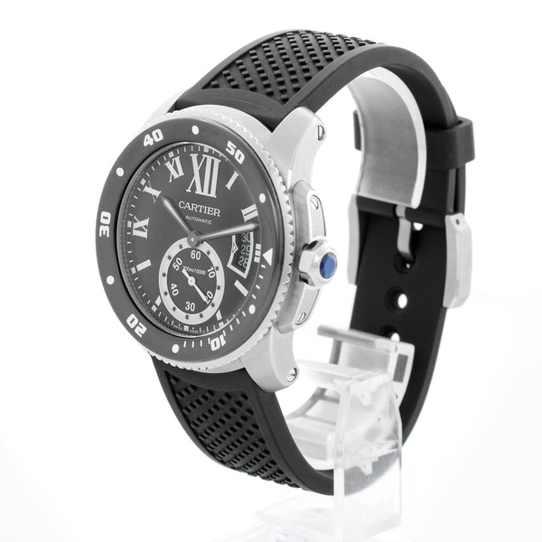 Calibre de Diver Cartier Men's Stainless Steel Watch W7100056 3729