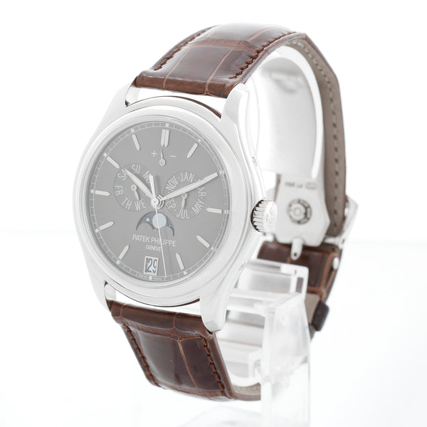 Patek Philippe Travel Time Men's Platinum Watch 5146P