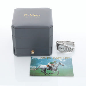 Rolex Datejust Stainless Steel White Dial Watch 68274