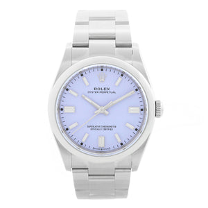 Rolex Oyster Perpetual Men's Lavander Dial Stainless Steel 126000