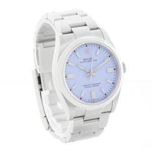 Rolex Oyster Perpetual Men's Lavander Dial Stainless Steel 126000