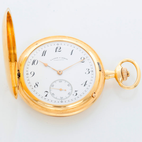 A. Lange & Sonhe 18K Yellow Gold Full Hunter Pocket Watch