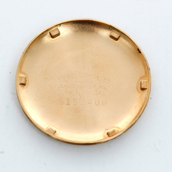 Very Rare Collector's Piece Men's Hamilton Stormking II 14k Solid Gold Dress Watch