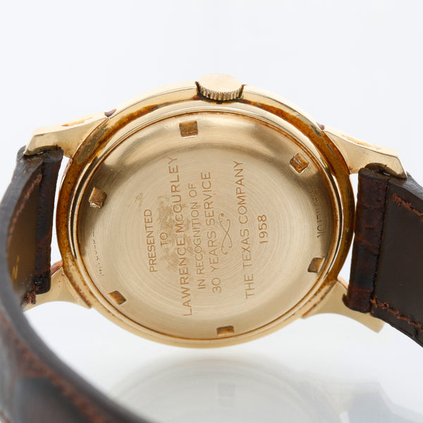 Very Rare Collector's Piece Men's Hamilton Stormking II 14k Solid Gold Dress Watch